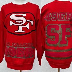 Vintage 90's San Francisco 49ers Front/Back Graphic Men's Crewneck Size Medium